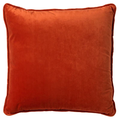 Afbeelding van Dutch Decor FINN Sierkussen 45x45 cm velvet effen kleur Potters Clay oranje