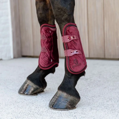 Afbeelding van Kentucky Peesbeschermers Bamboo Elastic Velvet Bordeaux S
