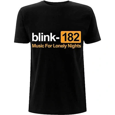 Afbeelding van Blink182 Lonely Nights Heren T shirt S Zwart