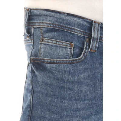 Afbeelding van Mustang Heren Jeans Broeken Vegas slim Fit Blauw Volwassenen Denim Jeansbroek