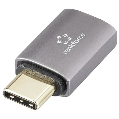Afbeelding van Renkforce USB 4, C Adapter [1x stekker 1x bus] RF 3778880 8K UHD