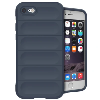 Afbeelding van iMoshion Hoesje Geschikt voor iPhone 7 / 8 SE (2020) (2022) Siliconen EasyGrip Backcover Donkerblauw