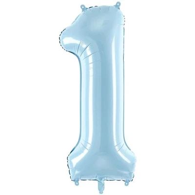 Afbeelding van Cijfer 1 (86 cm) Lichtblauw