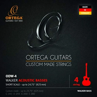 Afbeelding van Ortega ODW 4 Walker Ac. bas Strings 43 59 71 80, Short Scale Akoestische basgitaarsnaren