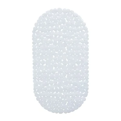 Afbeelding van Relaxdays anti slip douchemat antislipmat badmat met zuignappen voor bad wit