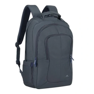 Afbeelding van RivaCase 8460 Bulker Schooltas Jongen met Laptopvak Laptop Rugzak 17.3 Inch Extra vak voor 10.1 tablet Back to School Donkerblauw