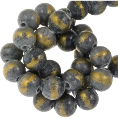 Afbeelding van Mashan Jade Kralen (6 mm) Blue Grey (62 stuks)