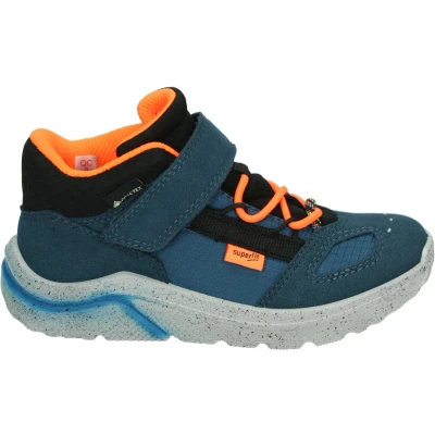 Afbeelding van Superfit Kicks Sneakers hoog voor kinderen, Maat: 28, Blau/orange Textiel