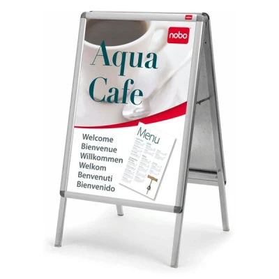 Image de nobo panneau d&#039;affichage a1,cadre aluminium de haute qualité noir