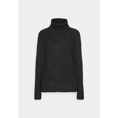 Afbeelding van Fjällräven ÖVIK Cable Roller NECK Trui, Dames, Maat: Small, Dark grey