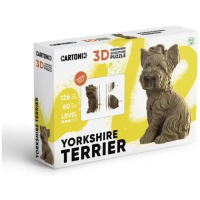Afbeelding van Cartonic YORKSHIRE TERRIER 3D puzzel puzzels DIY kinderen en volwassenen