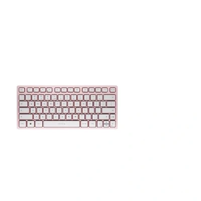 Afbeelding van Cherry KW 7100 MINI BT, compact multi apparaat toetsenbord met drie Bluetooth kanalen, EU layout (QWERTY), plat ontwerp, inclusief draagtas, Blossom