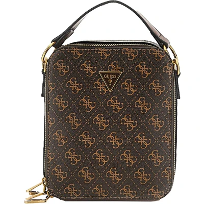 Afbeelding van GUESS Schoudertas Torino Crossbody Bag Brown / Ochre Donkerbruin