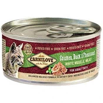 Afbeelding van Carnilove Cans Chicken &amp; Duck Pheasant Kattenvoer Kip Eend Fazant 100 g