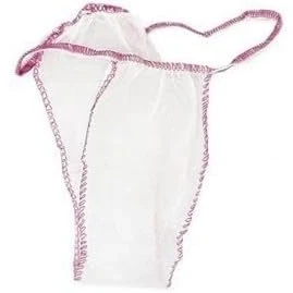 Afbeelding van 100 stuks wegwerp tanga voor dames, wegwerp, slip esthetisch, wegwerpslip, TNT, verpakking, wit, Eén maat, Wit.