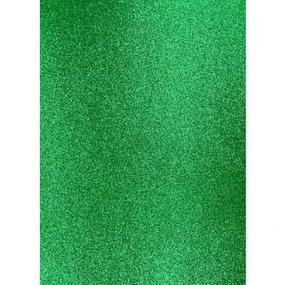 Afbeelding van Eazycraft Glitterpapier A4 Kerstgroen (5st)