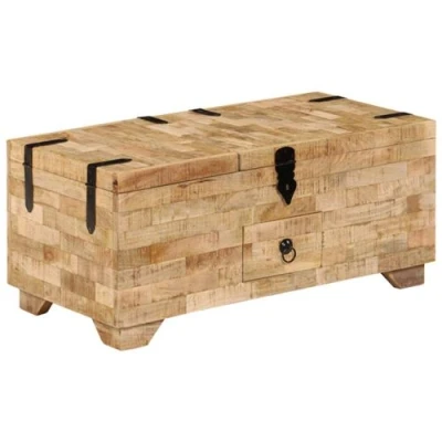 Afbeelding van vidaXL Salontafel 80x40x35 cm massief mangohout