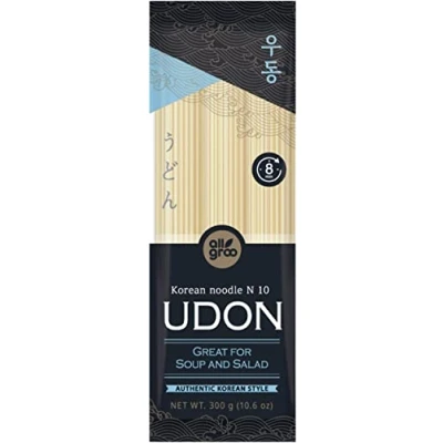Afbeelding van Allgroo Udon Koreaanse tarwepasta, per stuk verpakt (1 x 300 g)
