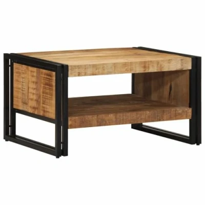 Afbeelding van vidaXL Salontafel 70x50x38 cm massief ruw mangohout
