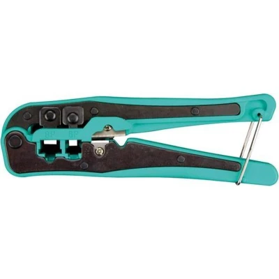 Afbeelding van Krimp en kniptang voor modulaire connectoren 4p2c, 4p4c (rj10), 6p4c (rj11), 6p6c (rj12), 8p8c (rj45) Velleman