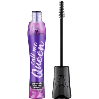Image de Essence Call Me Queen Mascara effet faux cils dramatique, noir, volumisant, définissant, prolongeant, végétalien, sans particules de microplastique, nanoparticules, parfum, 1 paquet (11,5