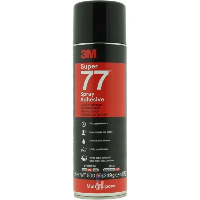 Afbeelding van 3M Super 77 Spray Adhesive Lijmspray Universeel Sneldrogend 500ml