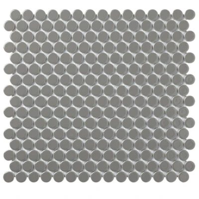 Afbeelding van The Mosaic Factory Venice Pennyround Dark Grey