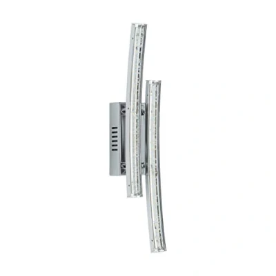 Afbeelding van EGLO Pertini Wandlamp 2 Lichts Chroom Transparant