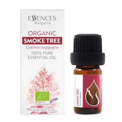 Image de Essences Bulgaria Huile Essentielle d&#039;Arbre à Perruques Biologique 5ml Cotinus coggygria 100% Pur et Naturel Non Dilué Qualité Thérapeutique Ferme Familiale Distillé la Vapeur OGM