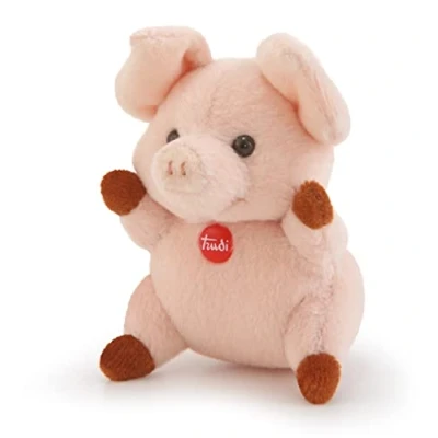 Afbeelding van Trudi Sweet Collection knuffel Varken 9 cm Hoge kwaliteit pluche Knuffeldier voor jongens en meisjes Roze 7x9x8 maat XXS