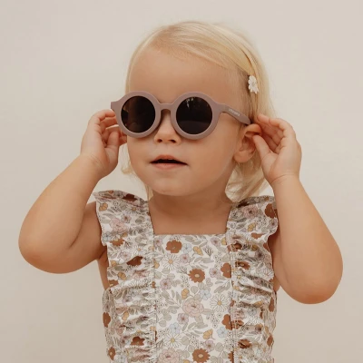Afbeelding van Little dutch kinderzonnebril rond mauve