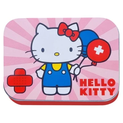 Afbeelding van Hello Kitty Pink Pleisters voor Kinderen Pleisterblikje 24 stuks