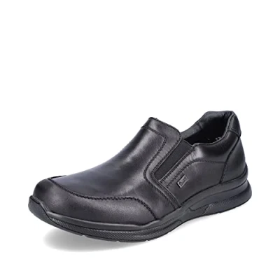 Afbeelding van Rieker Instappers Schwarz nero, Heren, Maat: 44, nero Leer/ synthetisch