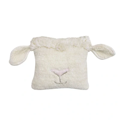 Afbeelding van Lorena Canals Woolable Cushion Pink Nose Sheep Gebreid Kussen 35x35 cm