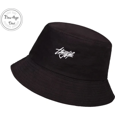 Afbeelding van Reversible bucket hat Thug Life One size Gangster Zwart