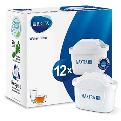 Afbeelding van Brita Maxtra+ waterfilterpatroon, wit, kunststof, 12 stuks
