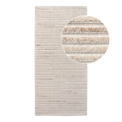 Afbeelding van House Nordic Vloerkleed Mango 180x80x1cm Ivoor Wol