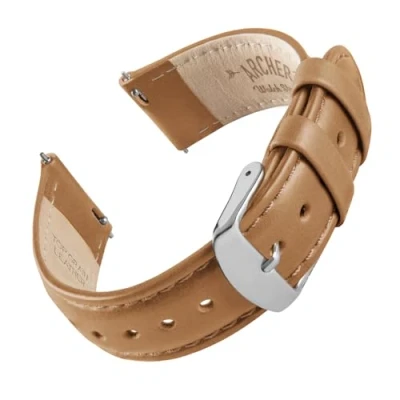Afbeelding van Archer Watch Straps horlogeband van hoogwaardig leer. Snelle bevestiging, vervangende voor smartwatch en klassiek horloge