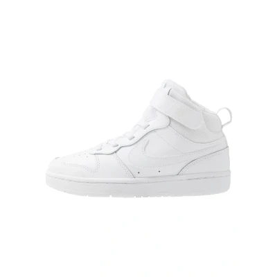 Afbeelding van Nike Sportswear Court Borough MID 2 (PS) Sneakers hoog voor kinderen, Maat: 34, White Leer en textiel