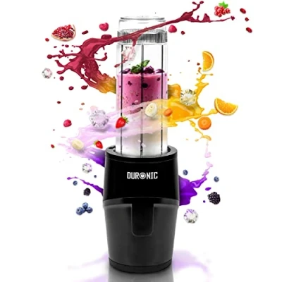 Afbeelding van Duronic BL510 Mini blender, 500 W, 570 ml, BPA vrij, voor smoothies, eiwitshakes, babyvoeding, fruit of groentesap, milkshakes, cocktails, sauzen, puree