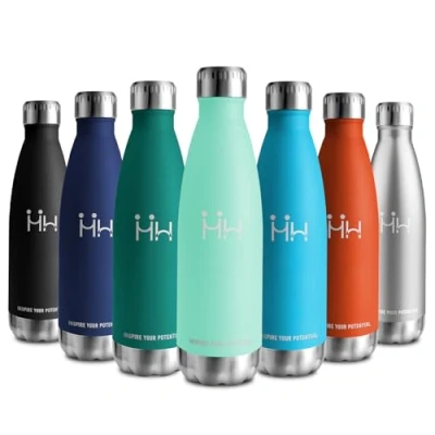 Afbeelding van 750 ml thermosfles, herbruikbare waterfles, dubbelwandig, roestvrijstalen BPA vrij, lekvrij, thermosfles voor kinderen, school, volwassenen, sport, reizen