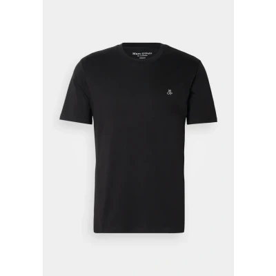 Afbeelding van Marc O&#039;Polo Short Sleeve LOGO Tshirt basic, Heren, Maat: 3XL, Black