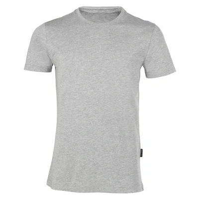 Afbeelding van Herenshirt &#039;Luxury Roundneck Tee&#039; met korte mouwen Grey Melange S