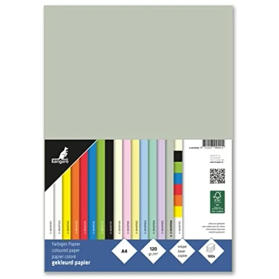 Afbeelding van Papier Kangaro, Pastel Grijs