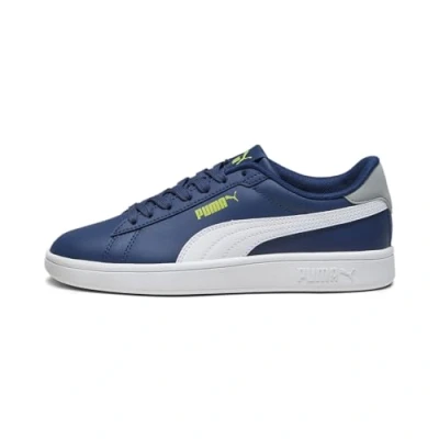 Afbeelding van PUMA Smash 3,0 L Jr Sneakers, uniseks, kinderen, Perzisch blauw Lime Cool Mid Grijs