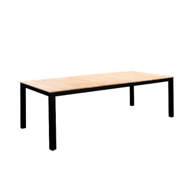 Afbeelding van Arashi dining table 220x100cm. alu black/teak Yoi