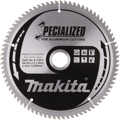 Afbeelding van MAKITA B 33277 zaagblad SPECIALIZED aluminium 235x30x80T