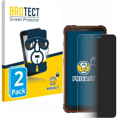 Afbeelding van BROTECT privacy screenprotector voor Blackview BV6600 Folie Beschermfolie Blauwlichtfilter (2 Stuks)