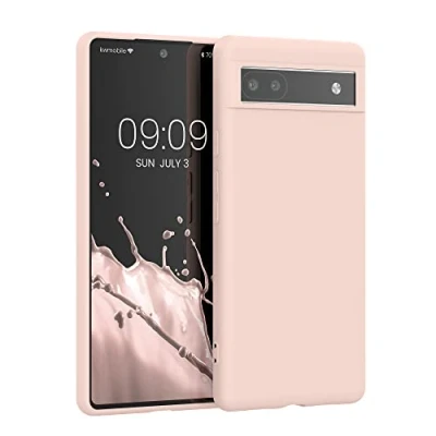 Afbeelding van kwmobile telefoonhoesje geschikt voor Google Pixel 6a Hoesje smartphone Back cover in kokosmelk