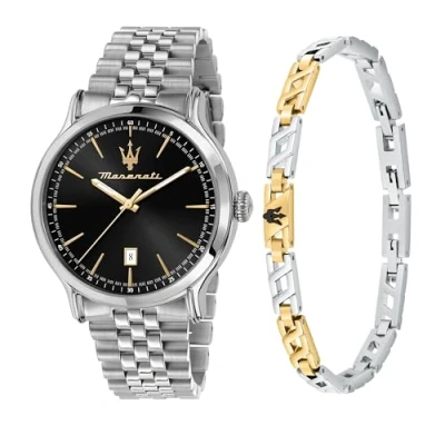 Afbeelding van Maserati Heren Horloge Epoca Giftset R8853118029 Zilver